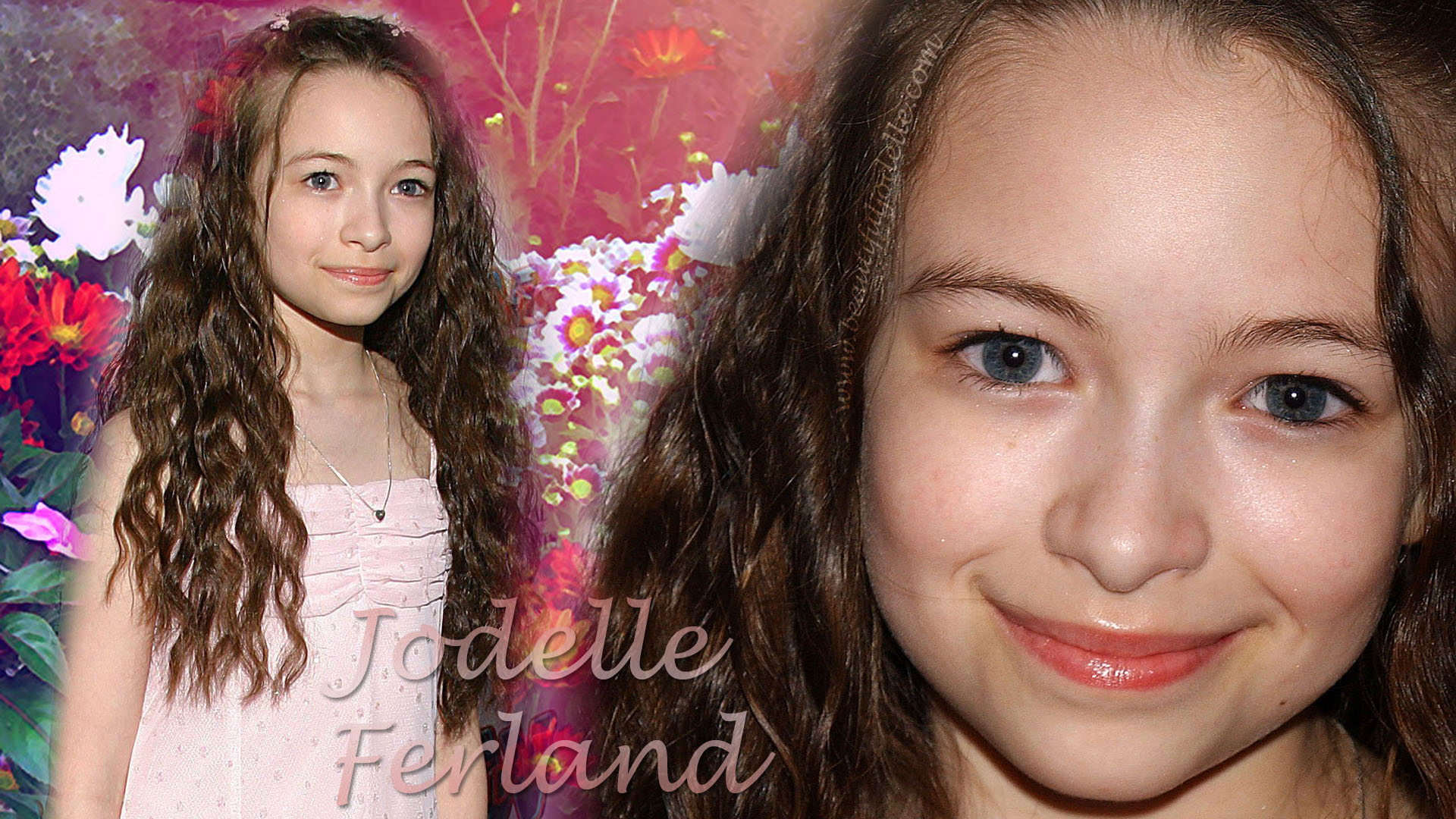 Jodelle Ferland HQ Flower Wallpaper 2